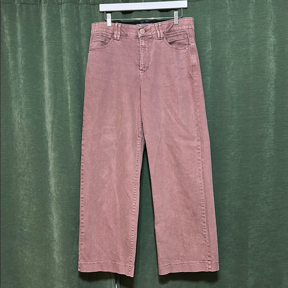 Pink Wide Leg Jeans with Casual Style